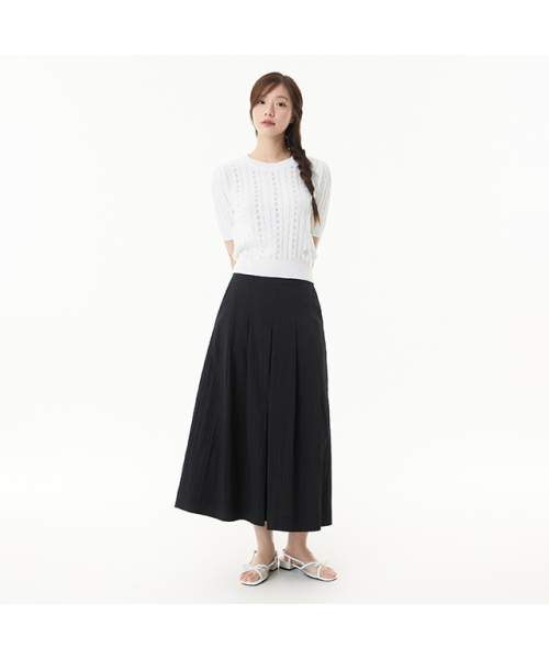 PLASTIC ISLAND(プラスティックアイランド)の「ツーピンタックフレアスカートパンツ PR2WP461(その他パンツ・レディース・ブラック・MEDIUM/SMALL/X-SMALL)」の4枚目の写真