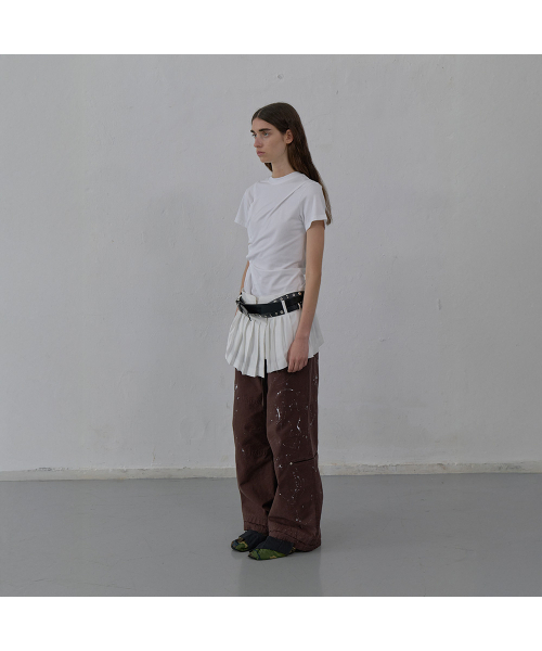 LCDC TM(エルシーディーシーティーエム)の「PLEATS DETAIL LAYERED SKIRT (WHITE)(スカート・レディース・その他・SMALL/MEDIUM)」の3枚目の写真
