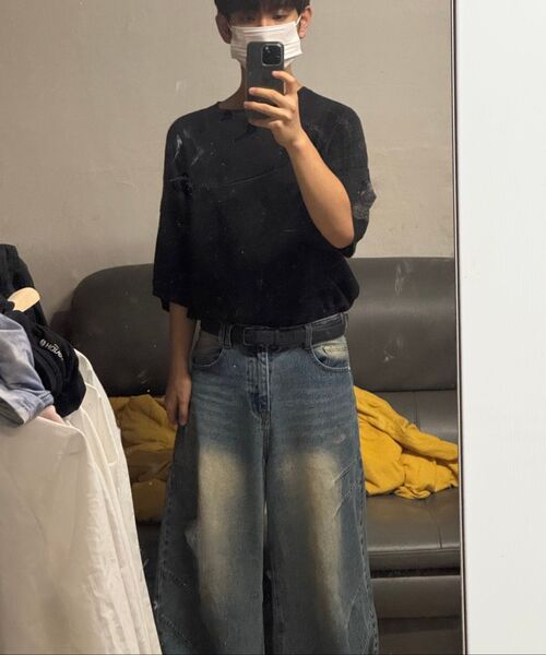 DECET(デケト)の「Balloon Wide Jeans DCPT055YLBlueB(デニムパンツ・レディース・その他・26/28/30/32/34/24)」の18枚目の写真
