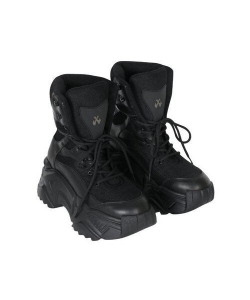 PLATFORM BOOTS SNEAKERS BLACK