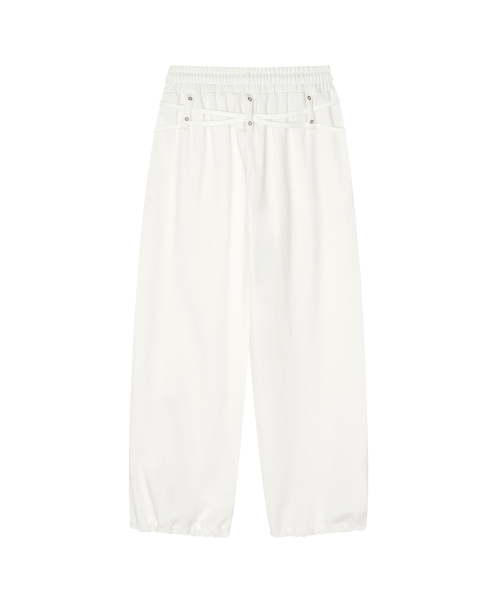 KASHIKO(カシコ)の「Zenu Belt Sweat Pants White(スウェットパンツ・レディース・その他・FREE)」の2枚目の写真