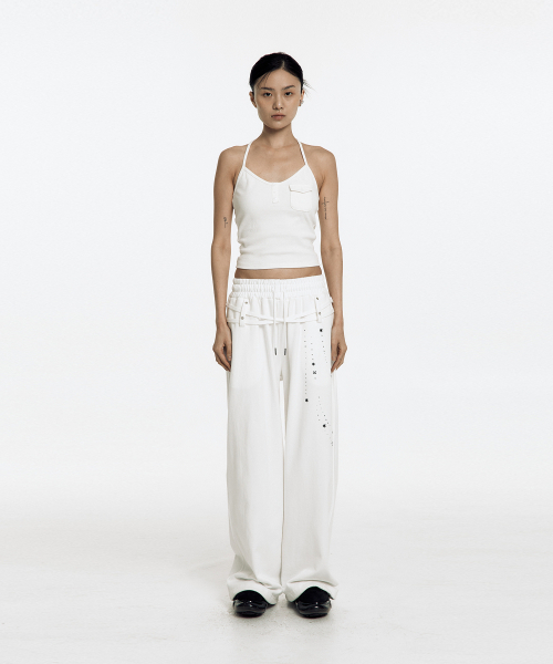 KASHIKO(カシコ)の「Zenu Belt Sweat Pants White(スウェットパンツ・レディース・その他・FREE)」の3枚目の写真
