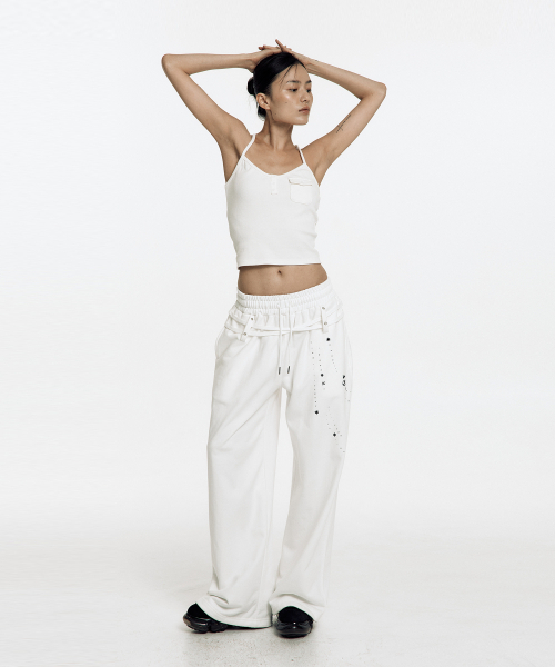 KASHIKO(カシコ)の「Zenu Belt Sweat Pants White(スウェットパンツ・レディース・その他・FREE)」の6枚目の写真