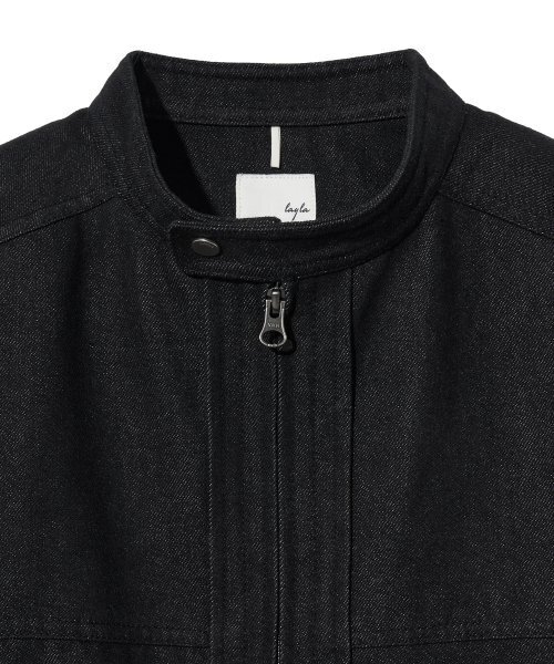 Diamond Layla(ダイアモンドレイラ)の「Mood Biker Denim Jacket J32 Black Denim(デニムジャケット・レディース・その他・LARGE/MEDIUM)」の4枚目の写真
