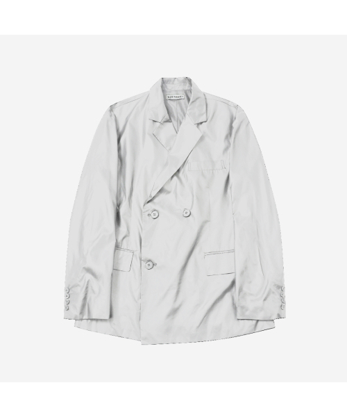 NYLON LIGHT DOUBLE BLAZER (Light Grey)