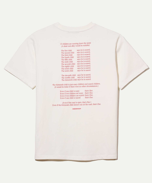 HWAHOP（ファファプ）の「(ACT03 オカム) 異常 第1号 シー クロップ スリム 半袖Tシャツ（Tシャツ/カットソー・メンズ・その他・LARGE/SMALL）」の2枚目の写真