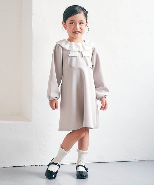 apres les cours(アプレレクール)の「パール付きクルーソックス(ソックス/靴下・キッズ・ブラック/ラベンダー/オフホワイト・12/15 /18/21)」の11枚目の写真