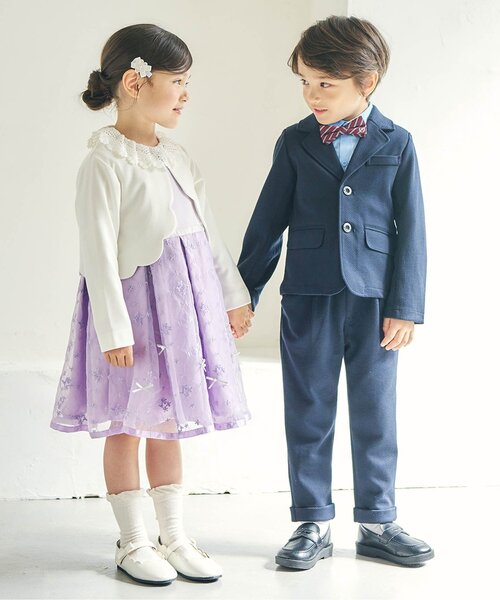 apres les cours(アプレレクール)の「パール付きクルーソックス(ソックス/靴下・キッズ・ブラック/ラベンダー/オフホワイト・12/15 /18/21)」の13枚目の写真