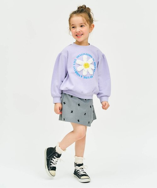 apres les cours(アプレレクール)の「パール付きクルーソックス(ソックス/靴下・キッズ・ブラック/ラベンダー/オフホワイト・12/15 /18/21)」の14枚目の写真