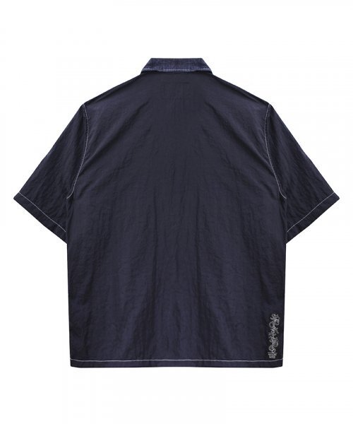 GOSTREET(ゴーストリート)の「オーバーサイズハーフシャツ - デニム+ナイロン(シャツ/ブラウス・メンズ・その他・LARGE/MEDIUM)」の4枚目の写真
