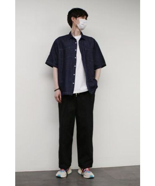 GOSTREET(ゴーストリート)の「オーバーサイズハーフシャツ - デニム+ナイロン(シャツ/ブラウス・メンズ・その他・LARGE/MEDIUM)」の8枚目の写真