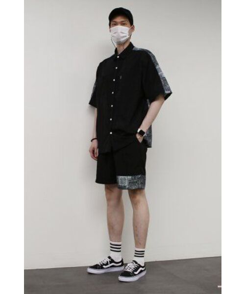 GOSTREET(ゴーストリート)の「オーバーサイズハーフシャツ - デニム+ナイロン(シャツ/ブラウス・メンズ・その他・LARGE/MEDIUM)」の7枚目の写真