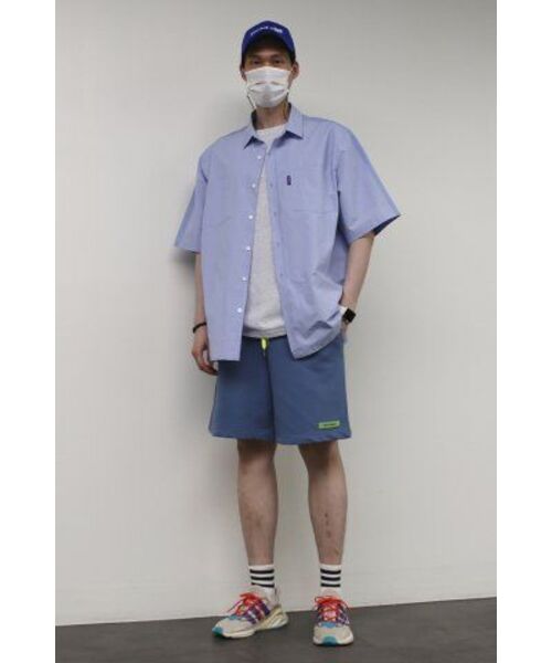 GOSTREET(ゴーストリート)の「オーバーサイズハーフシャツ - デニム+ナイロン(シャツ/ブラウス・メンズ・その他・LARGE/MEDIUM)」の6枚目の写真