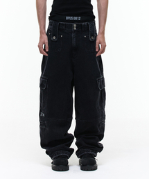 OPUS 0012（オーパス0012）の「Op. 09 LIQUID CARGO PANTS BLACK（デニムパンツ）」