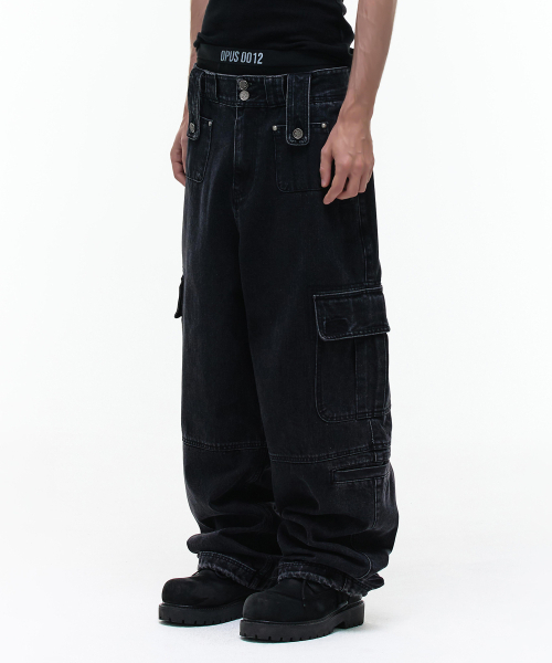 OPUS 0012(オーパス0012)の「Op. 09 LIQUID CARGO PANTS BLACK(デニムパンツ・メンズ・その他・SMALL/MEDIUM/LARGE)」の17枚目の写真