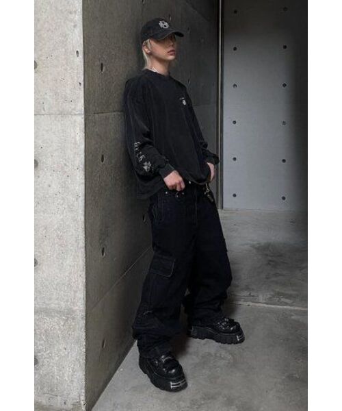 OPUS 0012(オーパス0012)の「Op. 09 LIQUID CARGO PANTS BLACK(デニムパンツ・メンズ・その他・SMALL/MEDIUM/LARGE)」の3枚目の写真