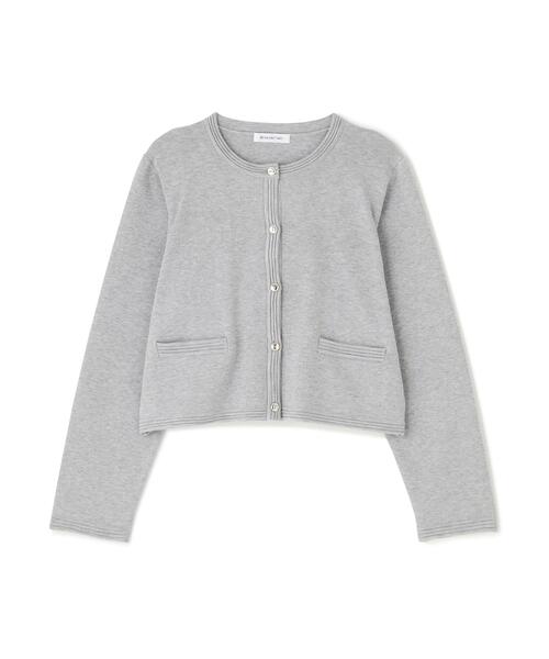 NATURAL BEAUTY BASIC（ナチュラルビューティーベーシック）の「◇シルクブレンドカーディガン（カーディガン/ボレロ・レディース・オレンジ/グレー/ネイビー/ブルー/オフホワイト・FREE）」の6枚目の写真