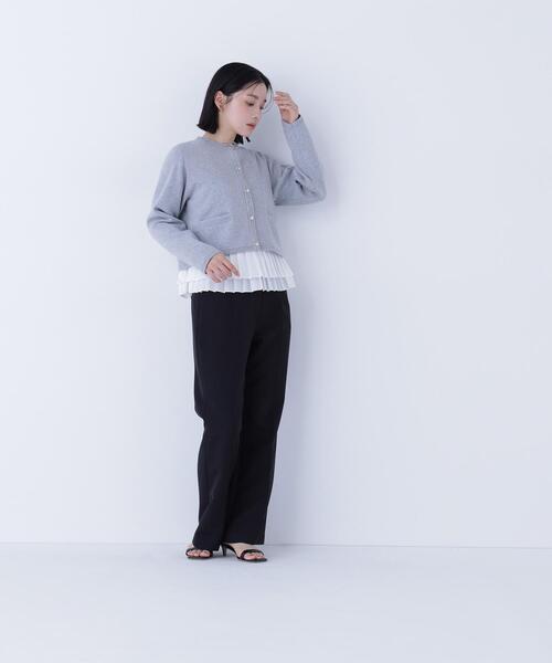 NATURAL BEAUTY BASIC（ナチュラルビューティーベーシック）の「◇シルクブレンドカーディガン（カーディガン/ボレロ・レディース・オレンジ/グレー/ネイビー/ブルー/オフホワイト・FREE）」の7枚目の写真
