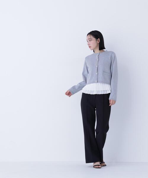 NATURAL BEAUTY BASIC（ナチュラルビューティーベーシック）の「◇シルクブレンドカーディガン（カーディガン/ボレロ・レディース・オレンジ/グレー/ネイビー/ブルー/オフホワイト・FREE）」の11枚目の写真