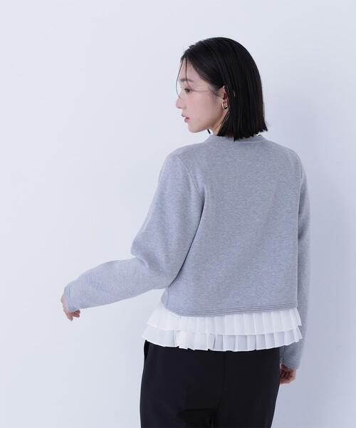 NATURAL BEAUTY BASIC（ナチュラルビューティーベーシック）の「◇シルクブレンドカーディガン（カーディガン/ボレロ・レディース・オレンジ/グレー/ネイビー/ブルー/オフホワイト・FREE）」の12枚目の写真