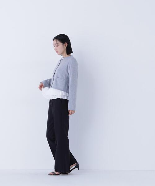 NATURAL BEAUTY BASIC（ナチュラルビューティーベーシック）の「◇シルクブレンドカーディガン（カーディガン/ボレロ・レディース・オレンジ/グレー/ネイビー/ブルー/オフホワイト・FREE）」の13枚目の写真