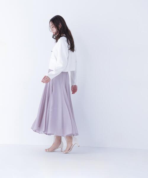 NATURAL BEAUTY BASIC（ナチュラルビューティーベーシック）の「◇シルクブレンドカーディガン（カーディガン/ボレロ・レディース・オレンジ/グレー/ネイビー/ブルー/オフホワイト・FREE）」の17枚目の写真