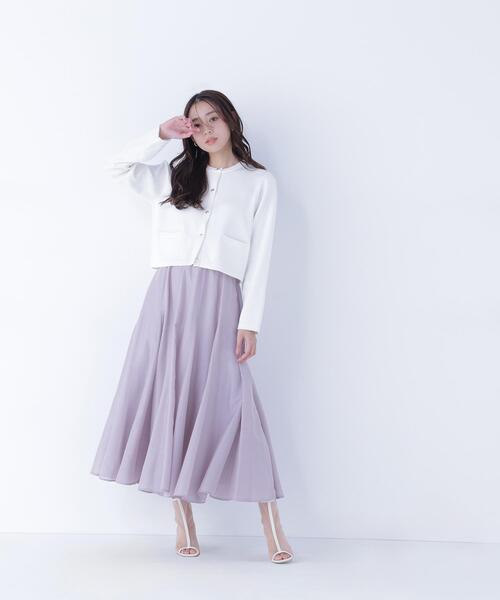 NATURAL BEAUTY BASIC（ナチュラルビューティーベーシック）の「◇シルクブレンドカーディガン（カーディガン/ボレロ・レディース・オレンジ/グレー/ネイビー/ブルー/オフホワイト・FREE）」の19枚目の写真