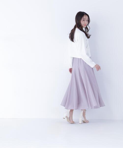 NATURAL BEAUTY BASIC（ナチュラルビューティーベーシック）の「◇シルクブレンドカーディガン（カーディガン/ボレロ・レディース・オレンジ/グレー/ネイビー/ブルー/オフホワイト・FREE）」の21枚目の写真