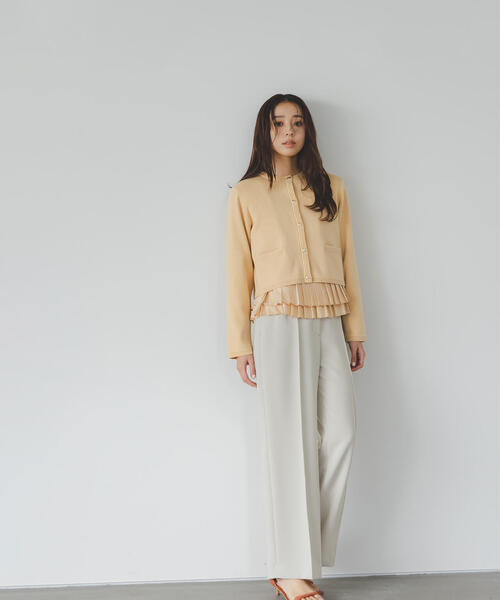 NATURAL BEAUTY BASIC（ナチュラルビューティーベーシック）の「◇シルクブレンドカーディガン（カーディガン/ボレロ・レディース・オレンジ/グレー/ネイビー/ブルー/オフホワイト・FREE）」の21枚目の写真