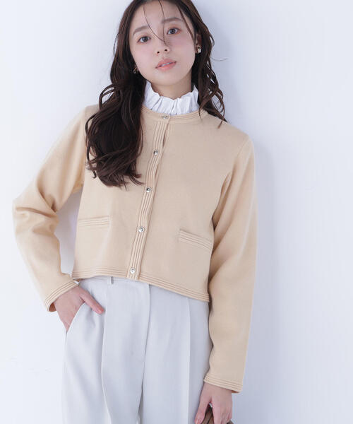 ◇シルクブレンドカーディガン（カーディガン/ボレロ）｜NATURAL