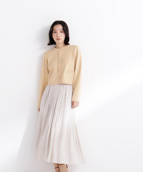 NATURAL BEAUTY BASIC（ナチュラルビューティーベーシック）の「◇シルクブレンドカーディガン（カーディガン/ボレロ・レディース・オレンジ/グレー/ネイビー/ブルー/オフホワイト・FREE）」の15枚目の写真