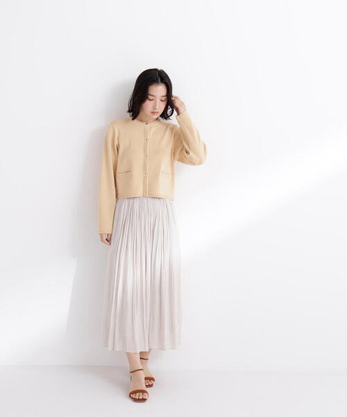 NATURAL BEAUTY BASIC（ナチュラルビューティーベーシック）の「◇シルクブレンドカーディガン（カーディガン/ボレロ・レディース・オレンジ/グレー/ネイビー/ブルー/オフホワイト・FREE）」の14枚目の写真