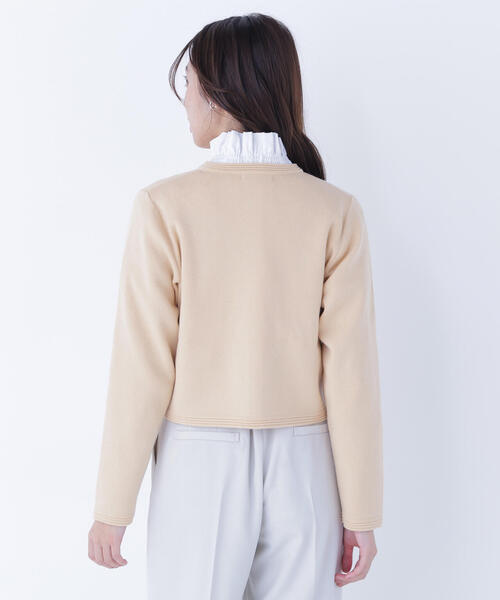 NATURAL BEAUTY BASIC（ナチュラルビューティーベーシック）の「◇シルクブレンドカーディガン（カーディガン/ボレロ・レディース・オレンジ/グレー/ネイビー/ブルー/オフホワイト・FREE）」の12枚目の写真