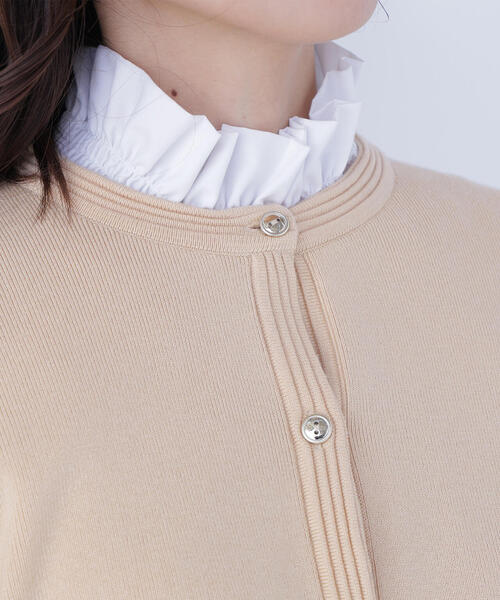 NATURAL BEAUTY BASIC（ナチュラルビューティーベーシック）の「◇シルクブレンドカーディガン（カーディガン/ボレロ・レディース・オレンジ/グレー/ネイビー/ブルー/オフホワイト・FREE）」の10枚目の写真