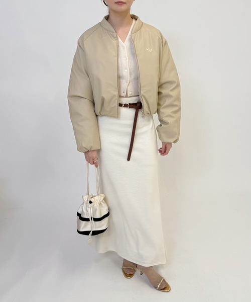 EDIT. FOR LULU（エディットフォールル）の「【adidas/アディダス】PLEATHER BOMBER（その他アウター・レディース・ブラック/ベージュ・MEDIUM）」の3枚目の写真