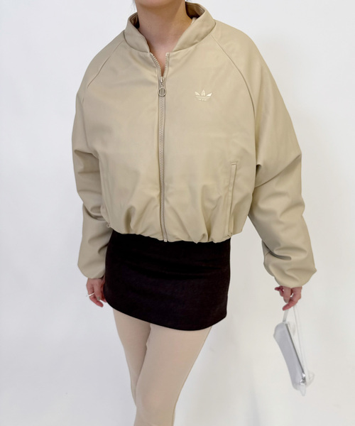 EDIT. FOR LULU（エディットフォールル）の「【adidas/アディダス】PLEATHER BOMBER（その他アウター・レディース・ブラック/ベージュ・MEDIUM）」の4枚目の写真