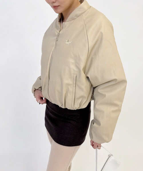 EDIT. FOR LULU（エディットフォールル）の「【adidas/アディダス】PLEATHER BOMBER（その他アウター・レディース・ブラック/ベージュ・MEDIUM）」の5枚目の写真