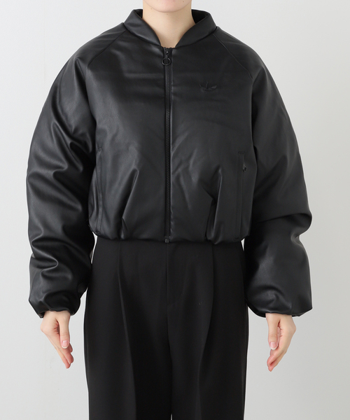 EDIT. FOR LULU（エディットフォールル）の「【adidas/アディダス】PLEATHER BOMBER（その他アウター・レディース・ブラック/ベージュ・MEDIUM）」の10枚目の写真