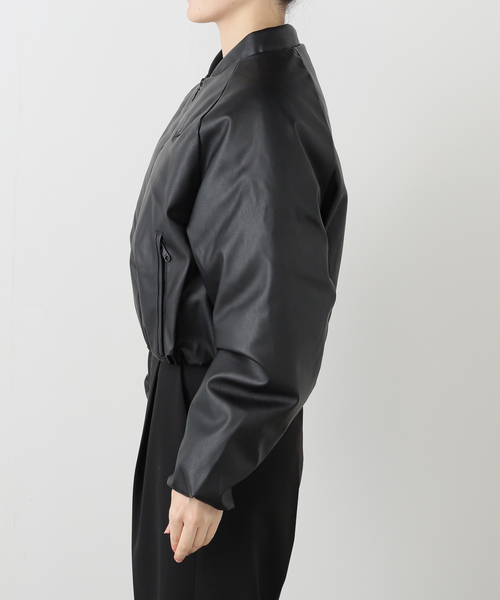 EDIT. FOR LULU（エディットフォールル）の「【adidas/アディダス】PLEATHER BOMBER（その他アウター・レディース・ブラック/ベージュ・MEDIUM）」の11枚目の写真