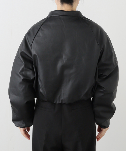 EDIT. FOR LULU（エディットフォールル）の「【adidas/アディダス】PLEATHER BOMBER（その他アウター・レディース・ブラック/ベージュ・MEDIUM）」の12枚目の写真