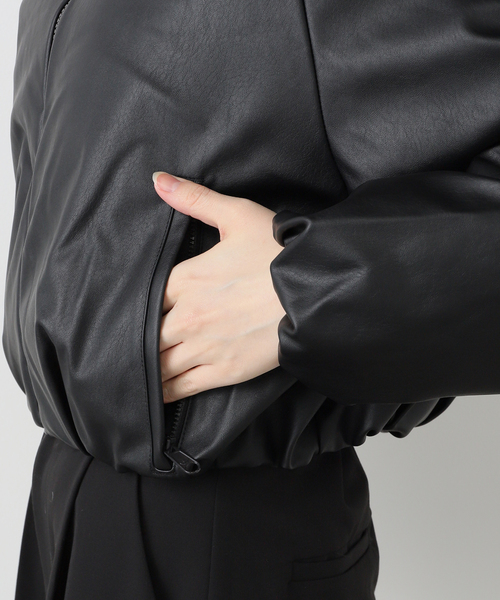 EDIT. FOR LULU（エディットフォールル）の「【adidas/アディダス】PLEATHER BOMBER（その他アウター・レディース・ブラック/ベージュ・MEDIUM）」の14枚目の写真