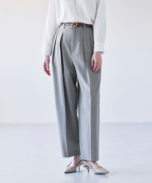 N.O.R.C（ノーク）の「ウォッシャブルバレルパンツ【CLEAN MOTION】（その他パンツ・レディース・グレイッシュベージュ/ネイビー・S/M）」の17枚目の写真