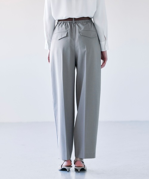 N.O.R.C（ノーク）の「ウォッシャブルバレルパンツ【CLEAN MOTION】（その他パンツ・レディース・グレイッシュベージュ/ネイビー・S/M）」の21枚目の写真