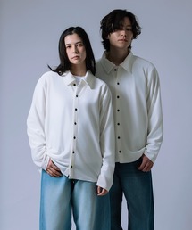 improves | 【Unisex】ベロア素材 ショート シャツ カーディガン(シャツ/ブラウス)