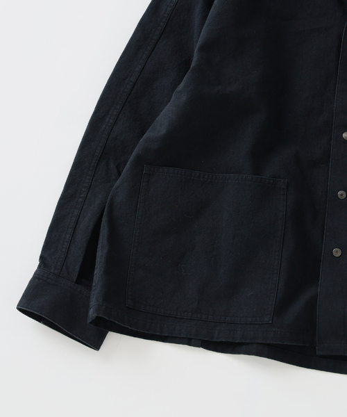 JOURNAL STANDARD J.S HOMESTEAD（ジャーナルスタンダードホームステッド）の「J.S.Homestead / ウエスト ポケット ショート シャツ “短丈”（シャツ/ブラウス・メンズ・ブラック/アイボリー/カーキ・MEDIUM/LARGE）」の10枚目の写真