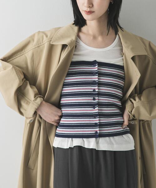 URBAN RESEARCH（アーバンリサーチ）の「マルチボーダーニットビスチェ（ニット/セーター・レディース・イエロー系その他/レッド系その他/ブルー系その他・FREE）」の2枚目の写真