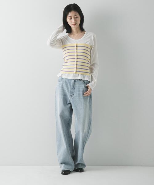 URBAN RESEARCH（アーバンリサーチ）の「マルチボーダーニットビスチェ（ニット/セーター・レディース・イエロー系その他/レッド系その他/ブルー系その他・FREE）」の9枚目の写真