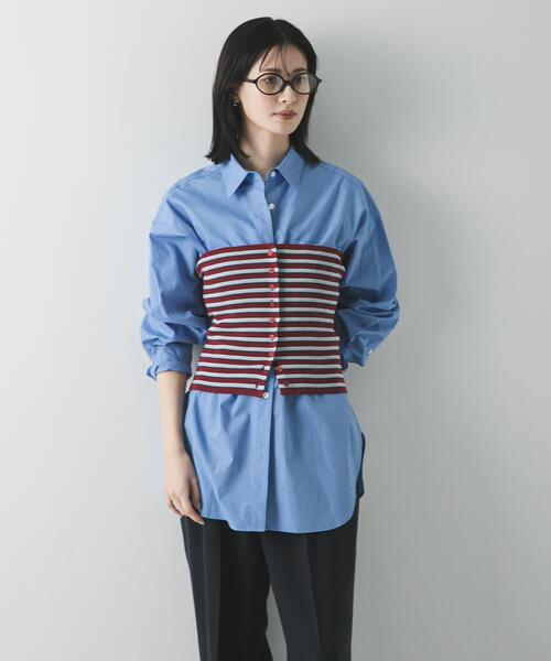 URBAN RESEARCH（アーバンリサーチ）の「マルチボーダーニットビスチェ（ニット/セーター・レディース・イエロー系その他/レッド系その他/ブルー系その他・FREE）」の16枚目の写真