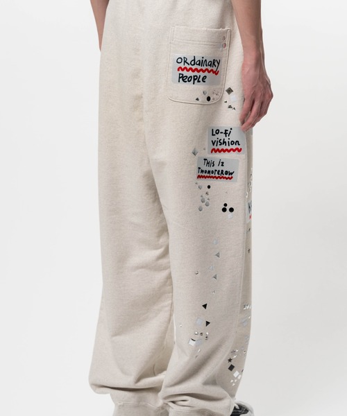 Maison MIHARA YASUHIRO(メゾンミハラヤスヒロ)の「Embellished Sticker Sweat Pants(スウェットパンツ・メンズ・ブラック/ホワイト・46/44/48)」の10枚目の写真