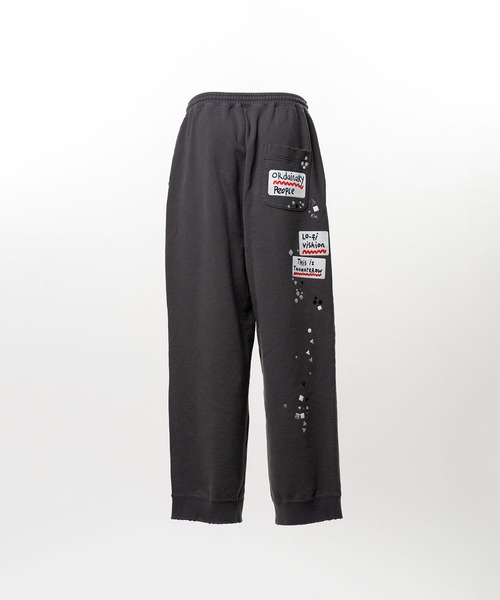 Maison MIHARA YASUHIRO(メゾンミハラヤスヒロ)の「Embellished Sticker Sweat Pants(スウェットパンツ・メンズ・ブラック/ホワイト・46/44/48)」の11枚目の写真